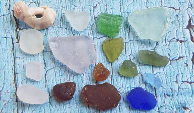 Beautiful Sea Glass Treasures At Romantic Lands End Beach Blue Sea Glass Lavender Aqua All Found At Lands End